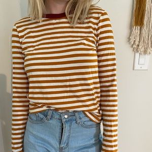 & Other Stories striped camp long sleeve tee